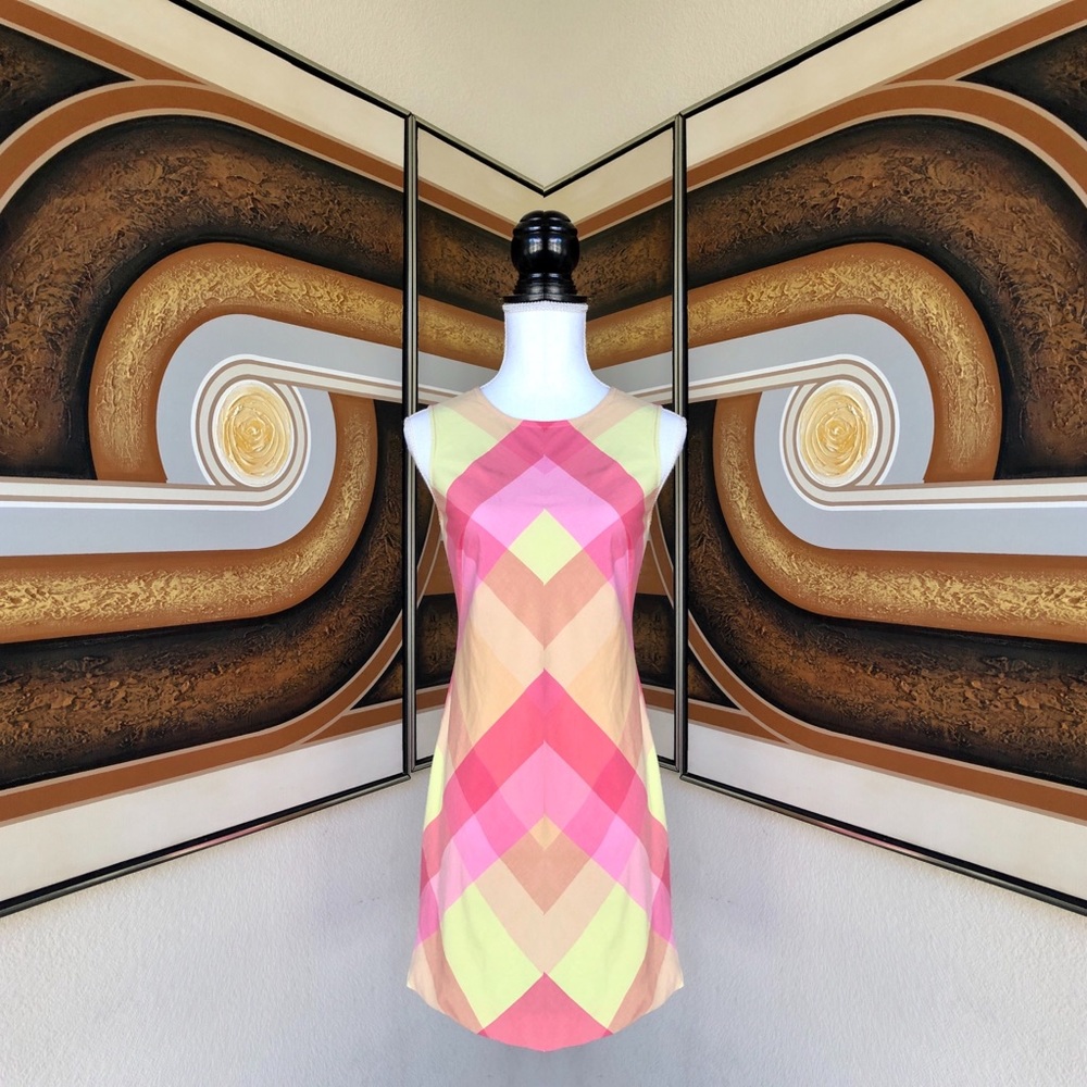 Vintage ESPRIT Blown Up 🌸Pastel🌸 Plaid Dress
